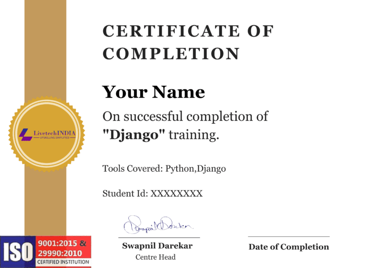 Django Course Certificate